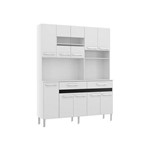 Cozinha Compacta AC1020 - Branco/Preto Liso