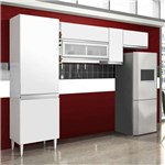 Ficha técnica e caractérísticas do produto Cozinha Compacta Ebano 6 PT Branco - Chf Móveis