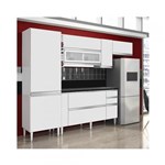Ficha técnica e caractérísticas do produto Cozinha Compacta Ebano Branco - CHF Móveis - Chf Moveis