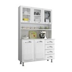Cozinha Compacta Itatiaia I3VG4-120 Premium 5 Portas Aço Branca