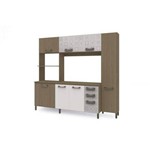 Cozinha Compacta Kappesberg Sense, 7 Portas, 3 Gavetas - E780