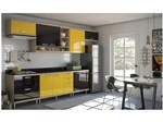 Cozinha Compacta Multimóveis Sicília 5805 - com Balcão 10 Portas 5 Gavetas