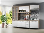Cozinha Compacta Multimóveis Toscana com Balcão - 11 Portas 3 Gavetas