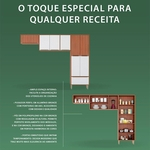 Ficha técnica e caractérísticas do produto Cozinha Compacta 3 Peças Calábria 5471 - Multimóveis - Nogueira / Branco
