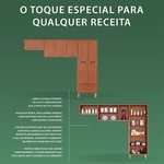 Ficha técnica e caractérísticas do produto Cozinha Compacta 3 Peças Calábria 5471 - Multimóveis - Nogueira