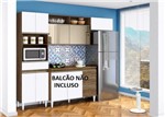 Ficha técnica e caractérísticas do produto Cozinha Compacta 3 Peças Clara Dakota Tx-branco Brilho - Aramoveis