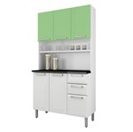 Ficha técnica e caractérísticas do produto Cozinha Compacta Regina 5 Portas I3G2-105 Branco/Verde 2V - Itatiaia - Itatiaia