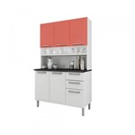 Ficha técnica e caractérísticas do produto Cozinha Compacta Regina 6 Portas I3G2-120 Branco/Salmão 2V - Itatiaia - Itatiaia