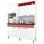 Ficha técnica e caractérísticas do produto Cozinha Compacta Regina 6 Portas I3G3-155 Branco/Salmão 2V - Itatiaia - Itatiaia