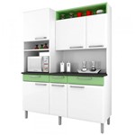 Ficha técnica e caractérísticas do produto Cozinha Compacta Regina 6 Portas I3G3-155 Branco/Verde 2V - Itatiaia - Itatiaia