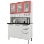 Ficha técnica e caractérísticas do produto Cozinha Compacta Regina 6 Portas I3VG2-120 Branco/Salmão 2V - Itatiaia - Itatiaia