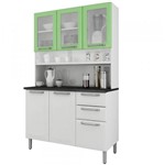 Ficha técnica e caractérísticas do produto Cozinha Compacta Regina 6 Portas I3VG2-120 Branco/Verde 2V - Itatiaia - Itatiaia