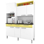 Cozinha Compacta Regina Itatiaia I3vg3-155 Branco/Amarelo Claro