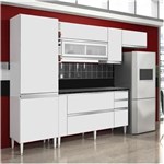 Ficha técnica e caractérísticas do produto Cozinha Ebano 9 Portas 3 Gavetas - Branco