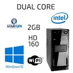 Ficha técnica e caractérísticas do produto CPU Dual Core 2GB - HD160- Windows 10 - Star Gdl