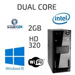 Ficha técnica e caractérísticas do produto CPU Dual Core 2GB - HD 320 - Windows 10 - Star Gdl
