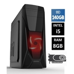 Ficha técnica e caractérísticas do produto Cpu gamer Intel Core I5 8gb SSD 240gb + vga 2gb