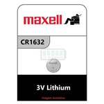 Ficha técnica e caractérísticas do produto CR1632 3V LITHIUM MAXELL / 1 Bateria