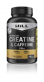 Ficha técnica e caractérísticas do produto Creatina e Cafeína 60 Caps 590mg - Hill