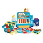 Ficha técnica e caractérísticas do produto Brinquedo Mercado Caixa Registradora Infantil Azul Multikids