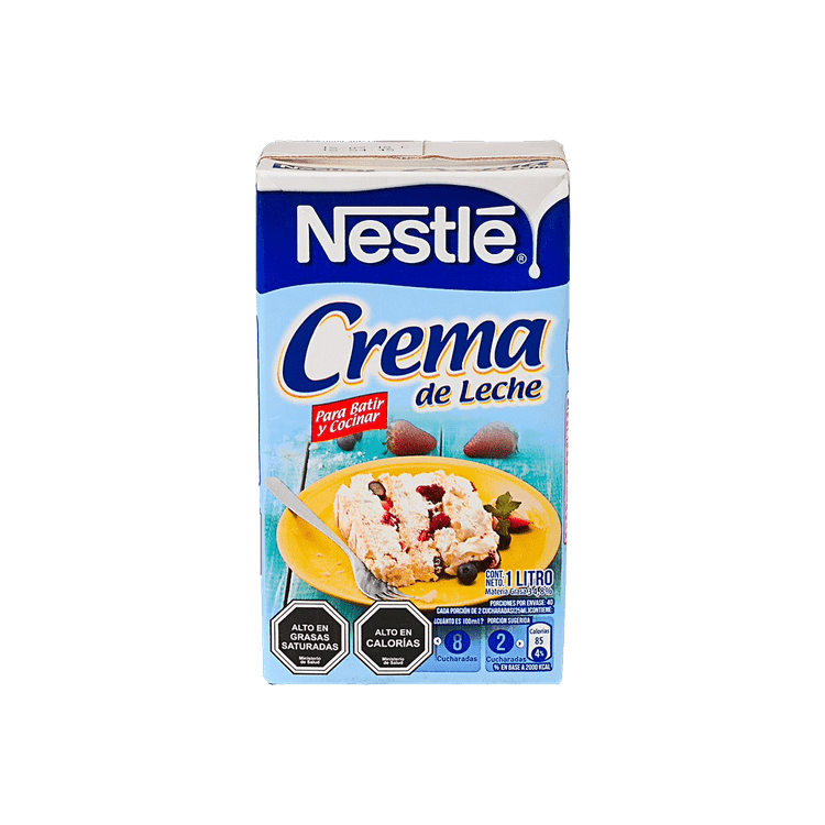 Ficha técnica e caractérísticas do produto Crema de Leche Nestlé 1 L