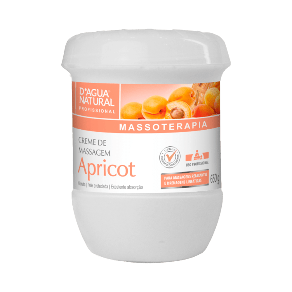 Ficha técnica e caractérísticas do produto Creme de Massagem D'agua Natural Apricot 650g