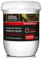 Ficha técnica e caractérísticas do produto Creme de Massagem Pimenta Negra 650gr - D'agua Natural - Dágua Natural