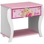 Ficha técnica e caractérísticas do produto Criado Barbie Star 5A MDF/MDP - Pura Magia - Branco/Rosa