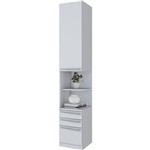 Ficha técnica e caractérísticas do produto Criado Mudo 01 Porta 03 Gavetas Exclusive Branco HP - Henn