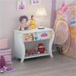 Ficha técnica e caractérísticas do produto Criado Mudo Infantil Princesas Disney Star 1 Gaveta com Pedras Decorativas - Pura Magia
