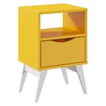 Ficha técnica e caractérísticas do produto Criado Mudo Tutti Colors 3017Cp com 1 Gaveta Madesa - Amarelo