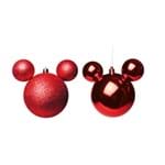 Ficha técnica e caractérísticas do produto Cromus Natal - Bola Lisa e Glitter Ouro 6 Cm (Disney) - 1 Jogo com 6
