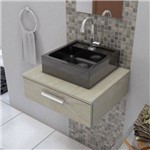 Ficha técnica e caractérísticas do produto Cuba de Apoio para Banheiro e Lavabo Modelo Jully