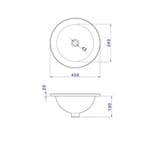 Ficha técnica e caractérísticas do produto Cuba de Sobrepor Redonda Branca 45cm L1271 - Deca - Deca