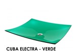 Ficha técnica e caractérísticas do produto Cuba para Banheiro Electra 38x33x7 Verde Vtec