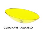 Ficha técnica e caractérísticas do produto Cuba para Banheiro Navi 36x28,5x11 Amarelo Vtec