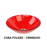 Ficha técnica e caractérísticas do produto Cuba para Banheiro Polaris 32x9,5 Vermelha Vtec