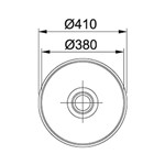 Ficha técnica e caractérísticas do produto Cuba Rambla 380 304 Furo 4,5" Alto Brilho Franke 662