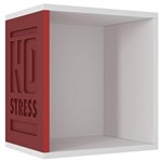 Ficha técnica e caractérísticas do produto Cubo BRV Móveis no Stress Invent BNS 30 – Branco/Vermelho