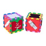 Ficha técnica e caractérísticas do produto Cubo de Atividades - EVA - 12 Peças - Embalagem Plástico Colorido Carlu Brinquedos - Colorido