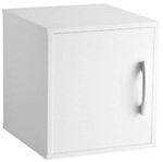 Ficha técnica e caractérísticas do produto Cubo Decorativo BCB com 1 Porta Branco - BRV Móveis