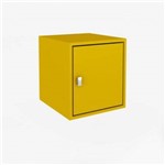 Ficha técnica e caractérísticas do produto Cubo Decorativo com Porta Movelbento Amarelo Cub005