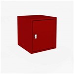Ficha técnica e caractérísticas do produto Cubo Decorativo com Porta Movelbento Vermelho Cub005