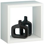 Ficha técnica e caractérísticas do produto Cubo Decorativo Prateleira Módulo Branco