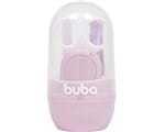 Ficha técnica e caractérísticas do produto Cuidados Baby C/estojo Tesoura Lixa Cortador Pinça Buba Kit (Rosa)