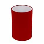 Ficha técnica e caractérísticas do produto Cúpula Cilíndrica Pequena Vermelha Tecido 30x20cm Inspire