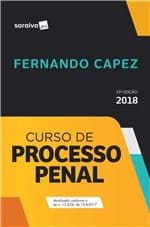Ficha técnica e caractérísticas do produto Curso de Processo Penal 25ª Ed - 2018