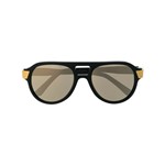 Ficha técnica e caractérísticas do produto Cutler & Gross Óculos de Sol Oversized - Preto