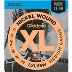 Ficha técnica e caractérísticas do produto D'Addario - Encordoamento Nickel 011 para Guitarra EXL115W - D Addario