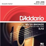 Ficha técnica e caractérísticas do produto DAddario - Encordoamento para Violão Aço 013 EJ12 - D Addario